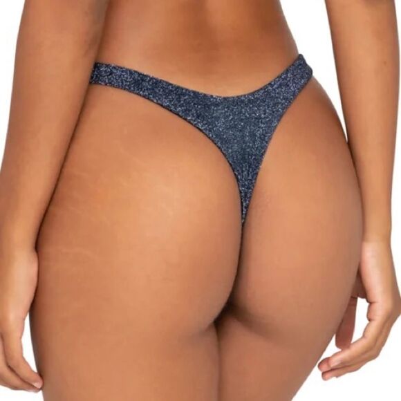 FAE Swim ZENITH Bikini Bottom - Midnight - G-String - High Cut - Minimalist - Picture 6 of 10